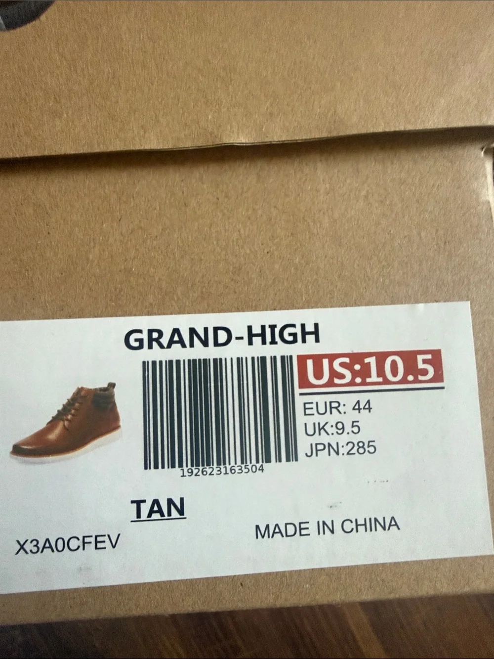 Men's Brown Chukka Boots with Padded Collar and White Sole